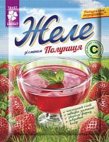 Желе полуничне, 90г (25шт) ТМ "ЦветАромат" (4820049640212)