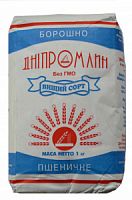 Борошно пшеничне "Дніпромлин" в/г 1 кг, (4820162570076)