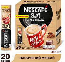 Кава "Nescafe" 3-в-1 creamy стік 20 шт (4823000912779)