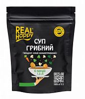 "Real HAPPY" Суп грибний (продукт сухий концентрований) 6 порцій 1,5л 105 гр (4820259550042)