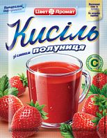 Кисіль зі смаком полуниці , 90г (25шт) ТМ "ЦветАромат" (4820049640298)