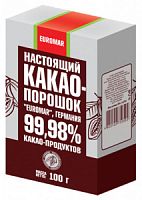 Какао "EUROMAR",100гр (20шт) темне (4820120750502)